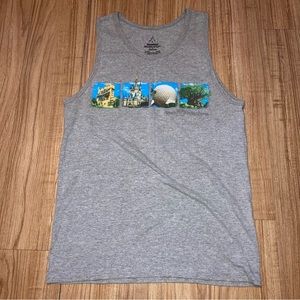 Disney World Parks Photos Gray Tank Top